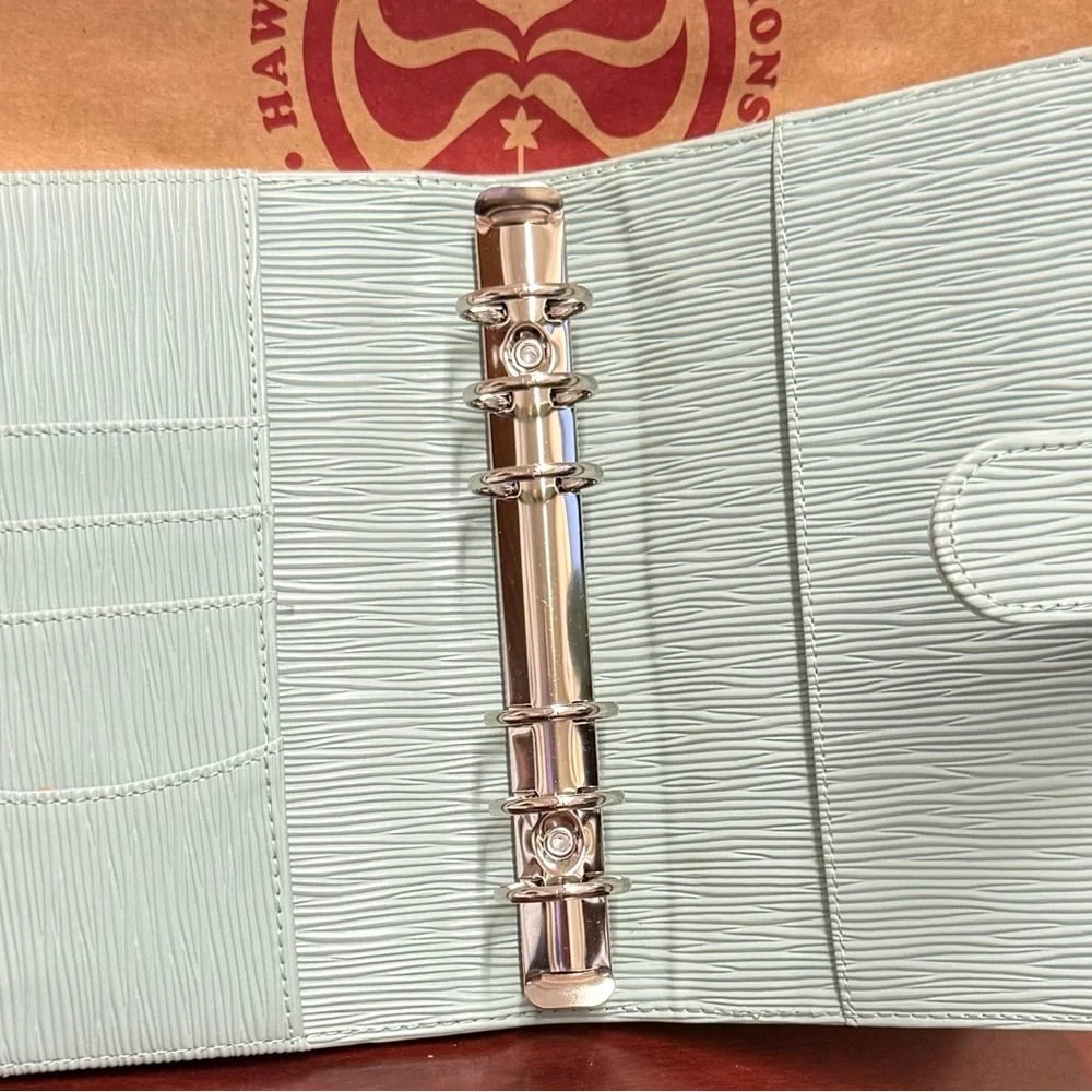 Textured Mint Green Cash Envelope A6 binder